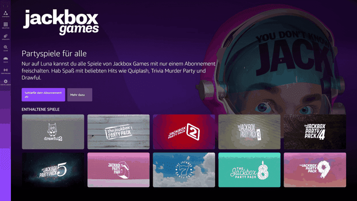 Die verfügbaren Spiele des Jackbox-Angebots sind vor allem für Gruppen an Spieler:innen interessant