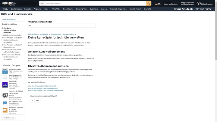 Mit dem Luna-Abo werden Spielstände automatisch gespeichert