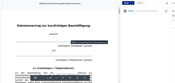 Jedes Dokument oder Bild zeigt dir Dropbox in einem Vorschaufenster
