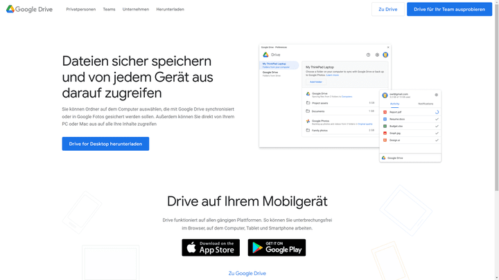Google Drive im trusted-Vergleich