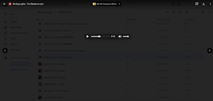 Audio- und Videofiles lassen sich in Google Drive direkt aus dem Cloud-Speicher heraus abspielen