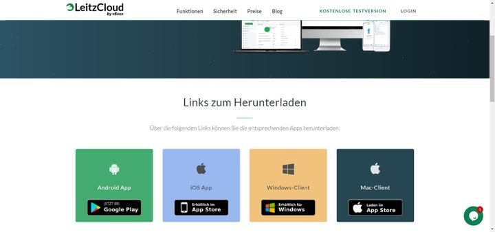 Die Sync-Clients von LeitzCloud gibt es für Windows und Mac sowie als mobile App für iOS und Android
