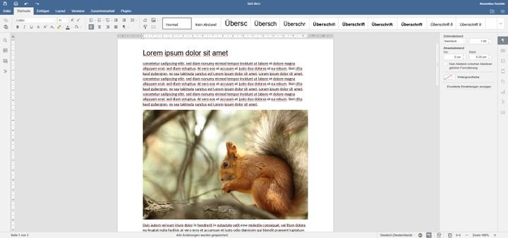 Mithilfe des eigenen Online-Office erstellen und bearbeiten Sie Dokumente und Tabellen