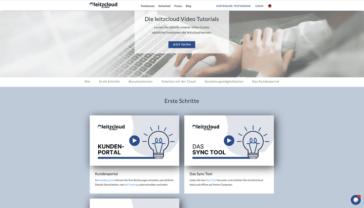 Der Provider leistet Service und Support zum Beispiel über das umfangreiche Online-Helpcenter