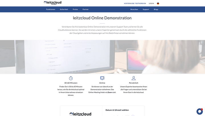 Auf Wunsch buchst du eine kostenlose Demonstration zu einem beliebigen Thema