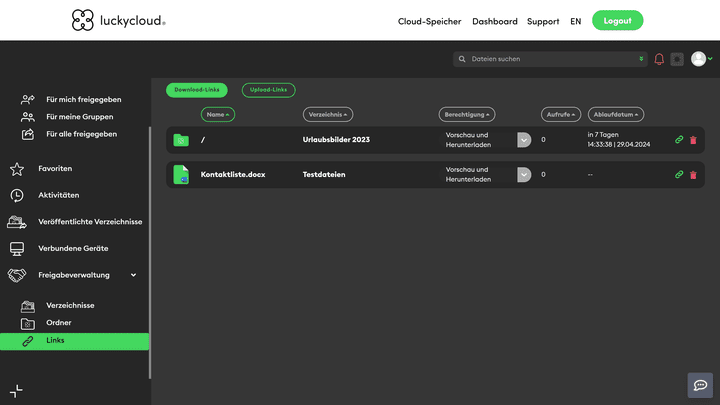 Behalte alle Freigaben ohne Probleme im Überblick