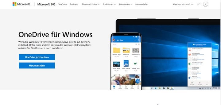 Microsoft OneDrive bietet einen Synchronisations-Client für verschiedene Plattformen