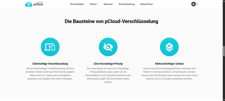 pCloud Encryption ist ein optionales Sicherheitspaket, das clientseitige Verschlüsselung nach Zero-Knowledge-Prinzip für deinen Cloud-Speicher aktiviert