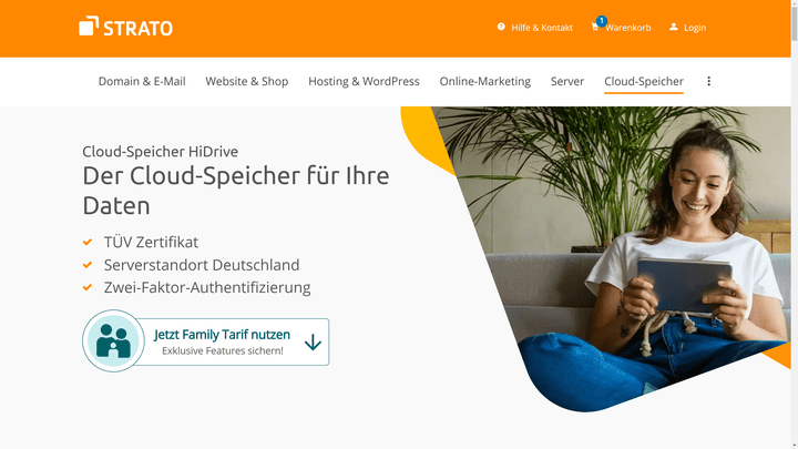 STRATO HiDrive im trusted-Test