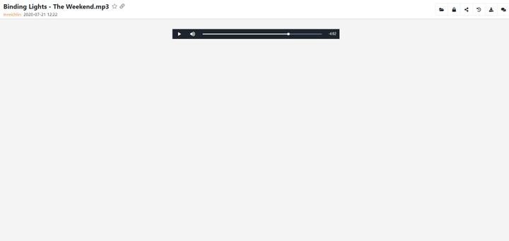 Das Abspielen von Audio- und Video-Dateien ist in SecureCloud direkt im Browser möglich