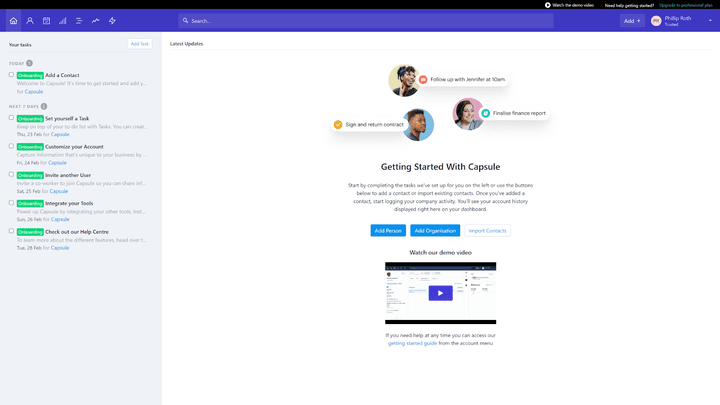 Capsule überzeugt durch sein cleanes Design