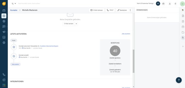 Die künstliche Intelligenz Freddy bewertet Ihre Leads in Freshsales mit einem Score zwischen 0 und 100