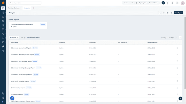 Reportings stehen in großer Auswahl zur Verfügung oder können benutzerdefiniert angefertigt werden