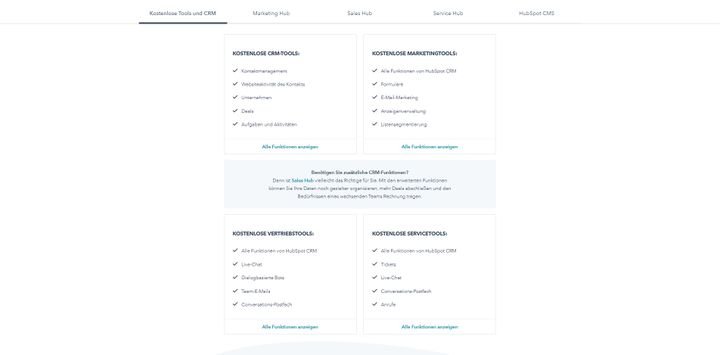 Das kostenlose CRM-System enthält nur die wichtigsten Standards und ist ansonsten stark eingeschränkt