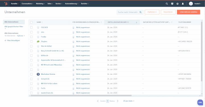 Durch die automatische Datenanreicherung von HubSpot ergänzen Sie lückenhafte Kontaktprofile ganz automatisch