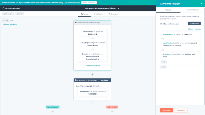 Workflows können Sie selbst erstellen oder passen eine der vielen Vorlagen an