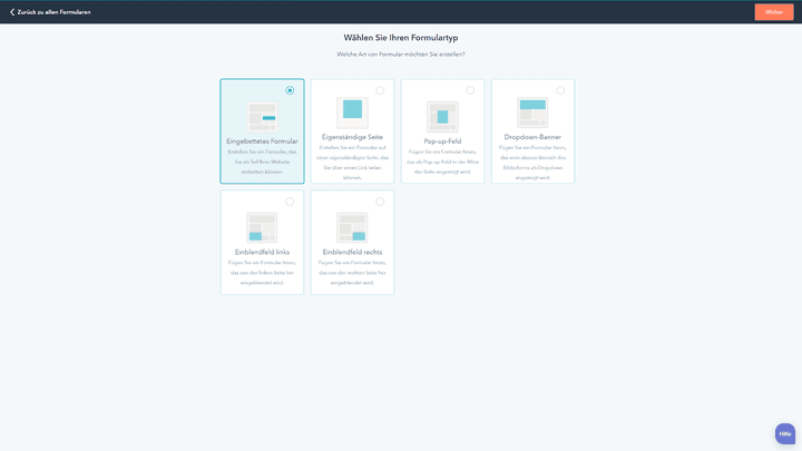 Auch für Webformulare stehen viele Vorlagen zur Auswahl