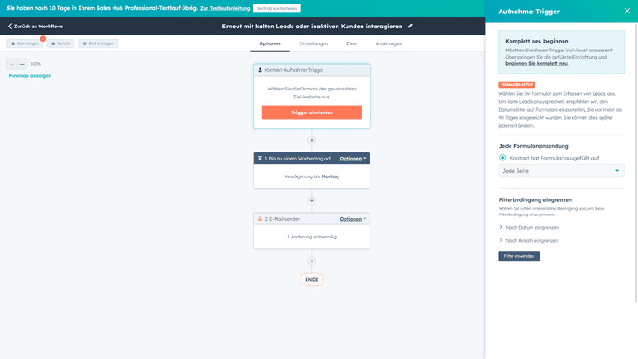 Marketing-E-Mails können Sie mit verschiedenen E-Mail-Typen und automatisch versenden