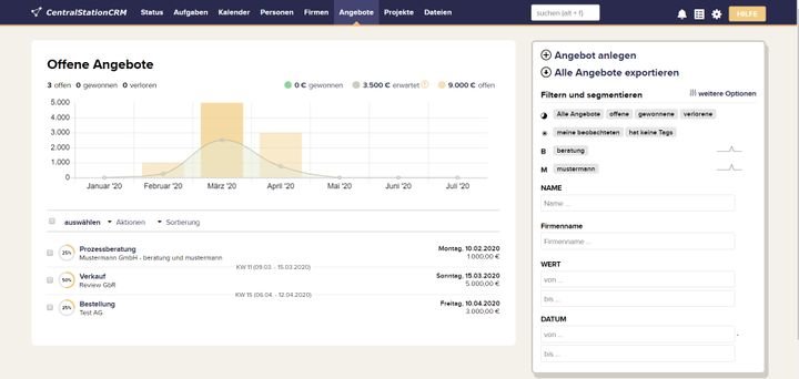 CentralStationCRM bietet eine günstige Lead-Management-Lösung für kleine bis mittlere Unternehmen