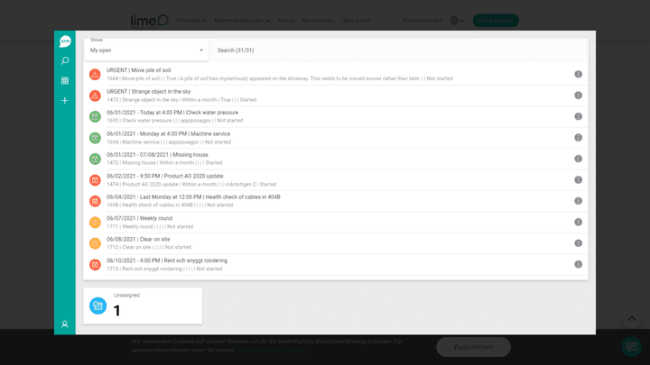 Komplexe Arbeitsprozesse können Sie mit Lime Work Order abbilden und in Ihren CRM-Alltag integrieren