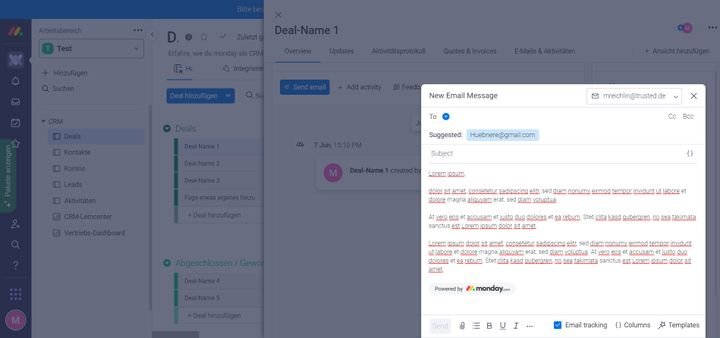 Erstellen Sie einfache E-Mails in Textform oder individuelle E-Mail-Vorlagen