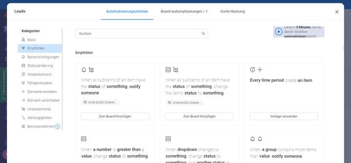 Erstellen Sie Automatisierungen, um Ihnen wiederkehrende Sales-Prozesse zu ersparen