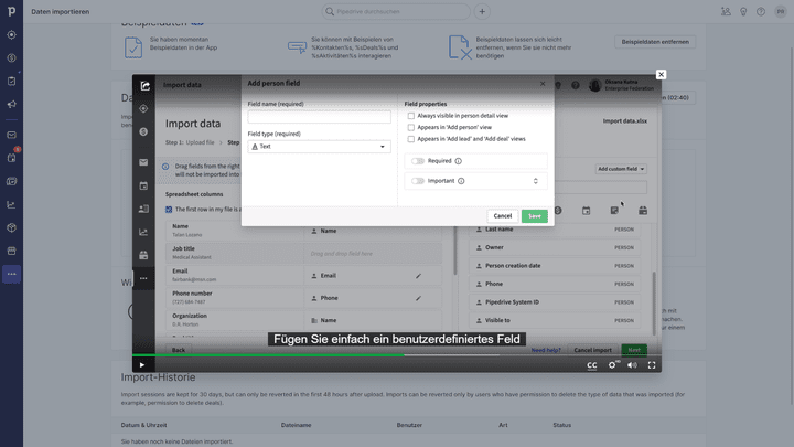 Viele nützliche und hilfreiche Video-Tutorials begleiten den Einrichtungsprozess