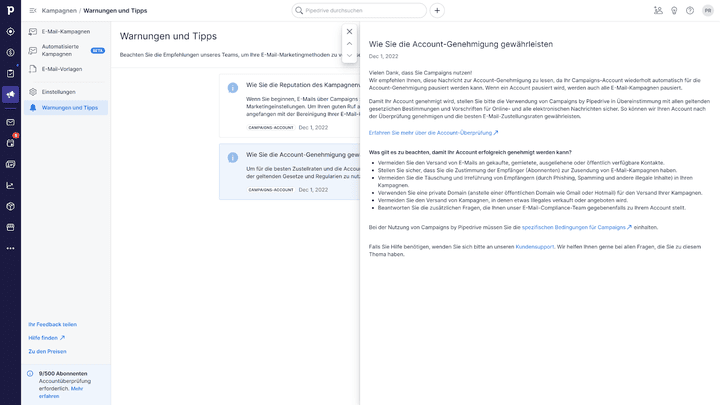 Dabei liefert uns Pipedrive jederzeit wertvolle Hinweise zur Optimierung unserer Kampagnen - cool!