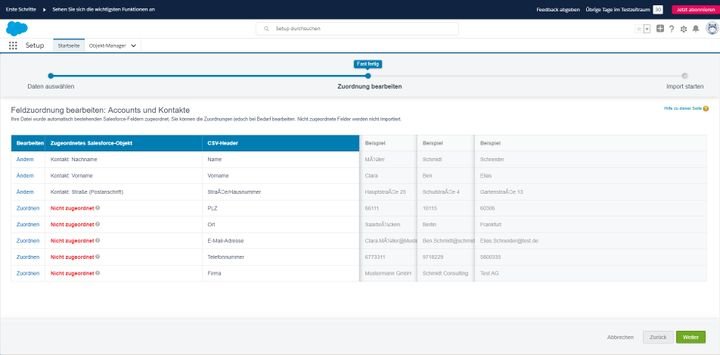 Der Datenimport in Salesforce geht schnell und einfach, solange Sie das richtige Zeichensystem wählen