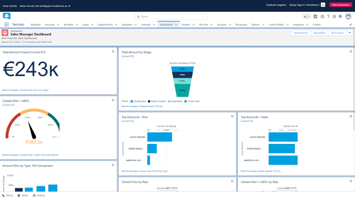 Eine Übersicht der Salesforce-Benutzeroberfläche