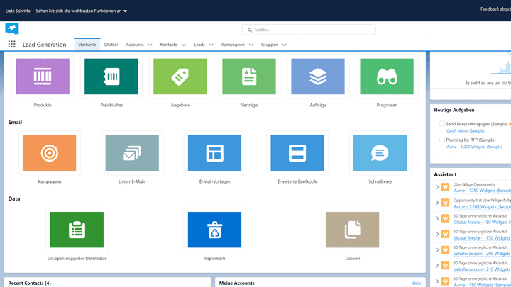 Listen-E-Mails erstellen Sie direkt oder bequem aus Vorlagen in einem eigenen Editor