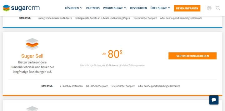 Die Preise und Konditionen von Sugar Sell im Überblick