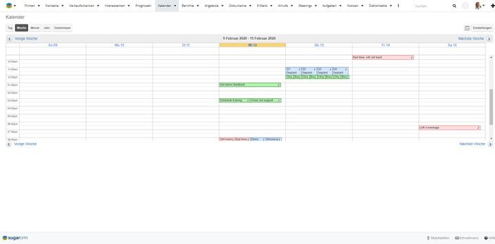 Im zentralen Teamkalender planen Sie Meetings, Anrufe und andere wichtige Termine und Aufgaben