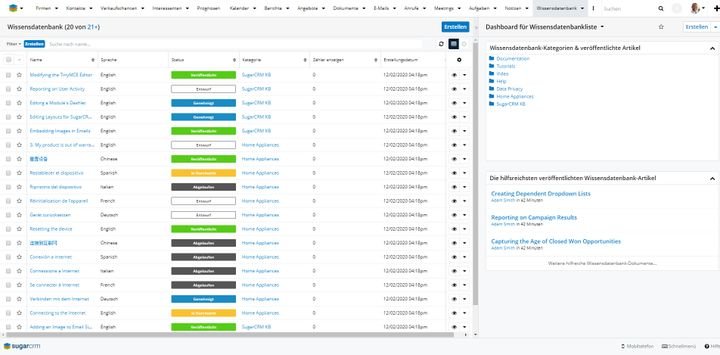 In Ihrer Online-Wissensdatenbank legen Sie nützliche Artikel und Tutorials für Ihre Kunden an