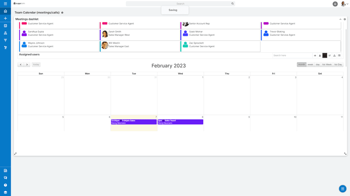 Der Teamkalender erlaubt eine effektive Aufgabensteuerung und Terminplanung über das gesamte Team hinweg