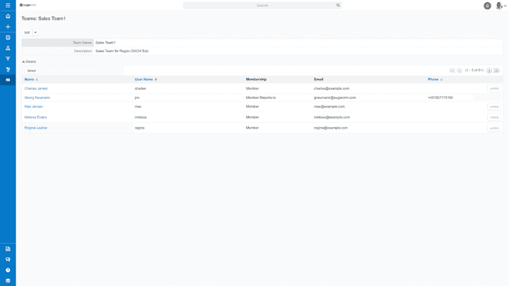 Als Administrator verwalten Sie Ihre Teams und vergeben Rollen und Rechte
