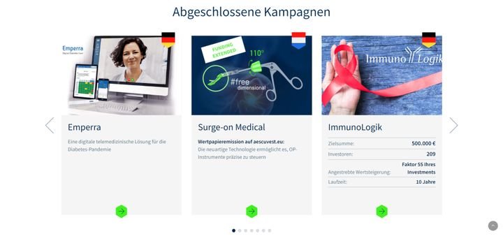 Aescuvest konzentriert sich vollständig auf die Bereiche Gesundheit, Pharmazie und Health Tech
