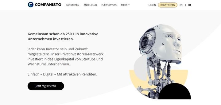 Companisto ermöglicht die Investition von Privatpersonen in innovative Startups