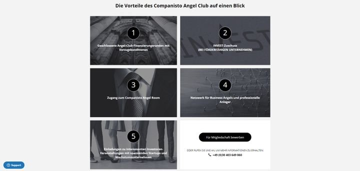 Im exklusiven Angel Club haben Sie die Möglichkeit zum netzwerken und erhalten Zugang zu exklusiven Finanzierungsrunden