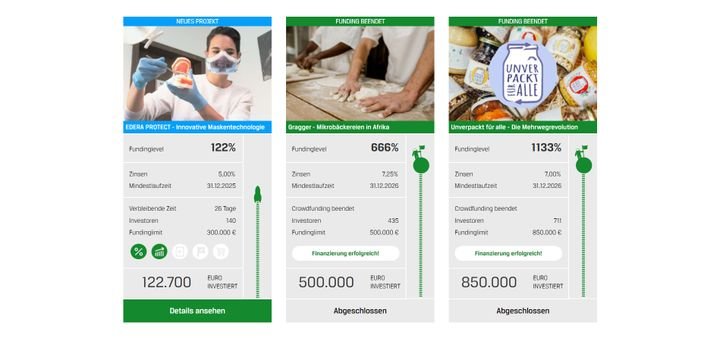 Auf GREEN ROCKET investieren Sie in nachhaltige innovative Projekte deutschsprachiger Startups