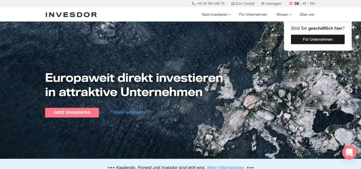 Mit Invesdor investieren Sie europaweit in spannende Startups