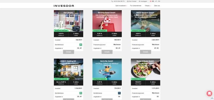 Ein Überblick über die bisherigen Projekte