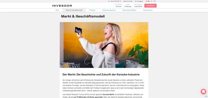 Die Projektvorstellungen fallen auf Invesdor sehr ausführlich und ansprechend aus