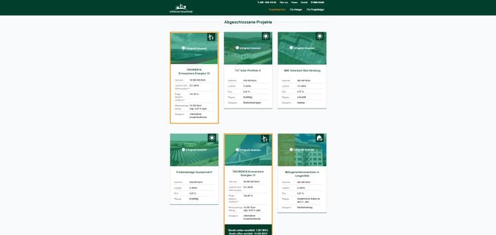 Auf LDUG investieren Sie ausschließlich in Umweltprojekte wie Solar- oder Windkraftwerke