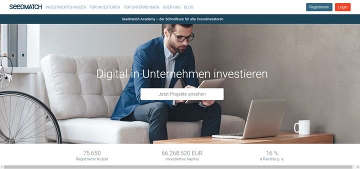 Seedmatch ermöglicht die einfache und schnelle Investition in aufstrebende Unternehmen