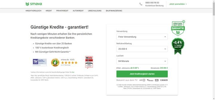 Auf smava finden Kreditsuchende günstige Kredite für den privaten Gebrauch oder für ein Gewerbe