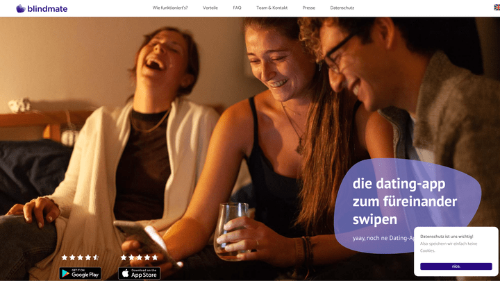 Swipen für andere, um dir zum Glück zu verhelfen – das verspricht blindmate