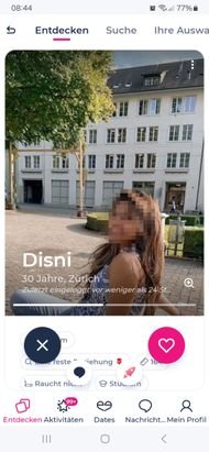 Dieses Profil hätte mir besonders gut gefallen – leider wohnt die Dame in Zürich
