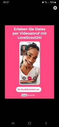 Alle vier bis fünf Swipes musst du einen Werbebildschirm wegklicken