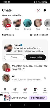 Die Matching-Quote auf Badoo ist nicht schlecht, allerdings wirken die User ein wenig schreibfaul